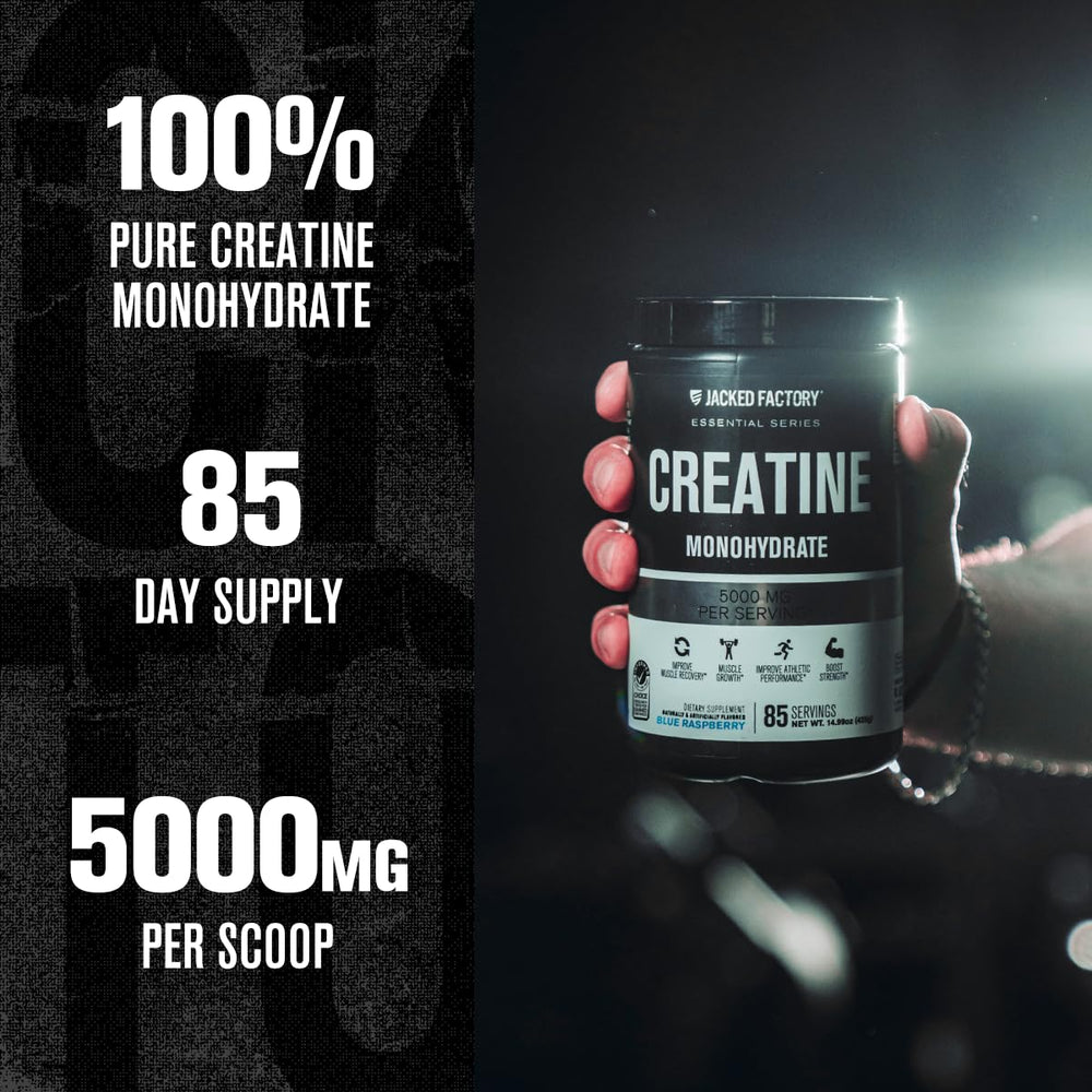 Jacked Factory cucharada con 5 g de creatina precisa para dosificación diaria