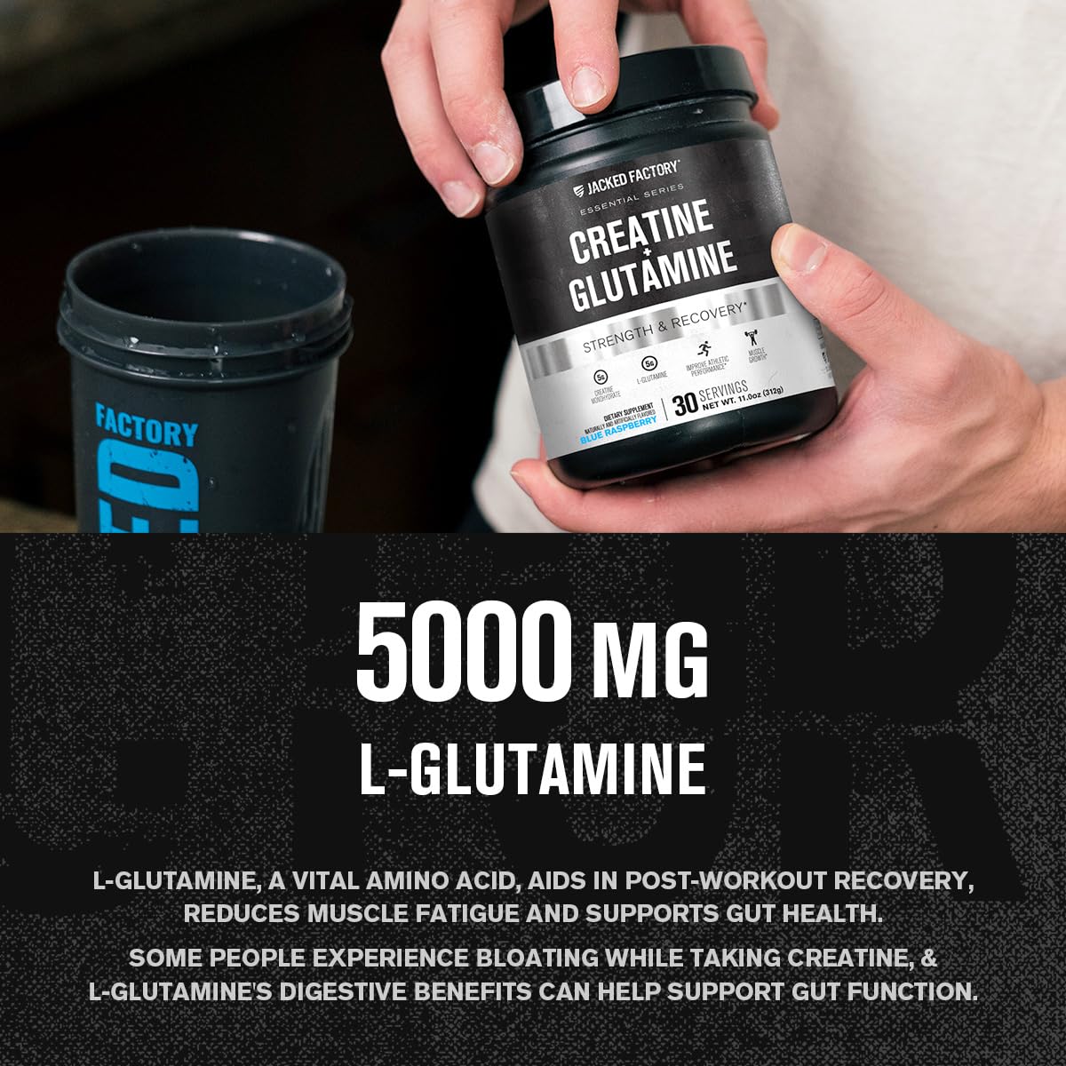 Vaso con mezcla de Jacked Factory listos para beber, ventaja de consumo fácil