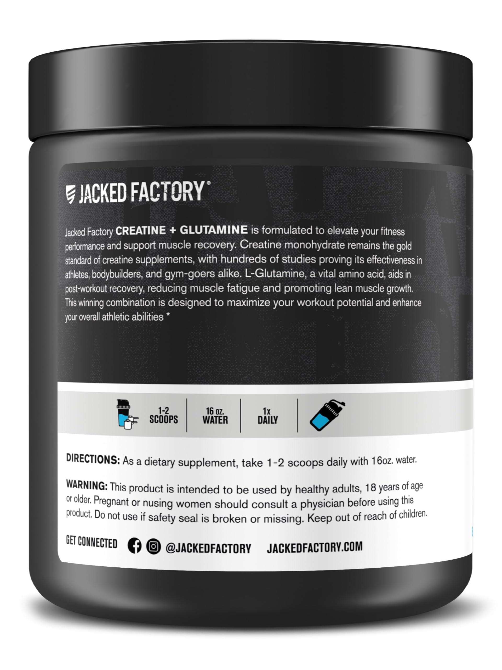 Deportista en gimnasio usando Jacked Factory antes de levantar pesas para potencia