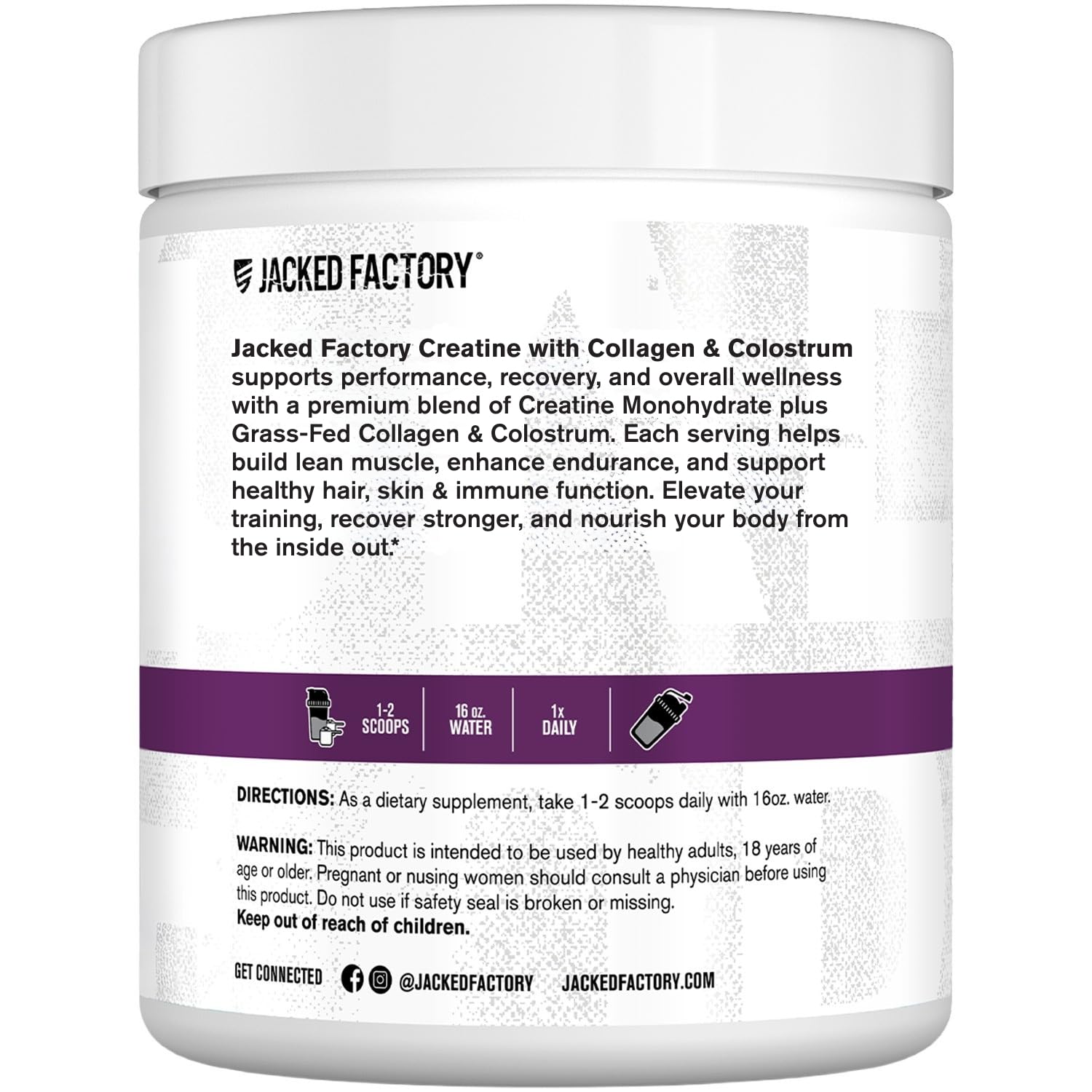 Jacked Factory enfoque en cabello y uñas sugiriendo apoyo estético