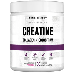 Jacked Factory envase frontal mostrando sabor y beneficios