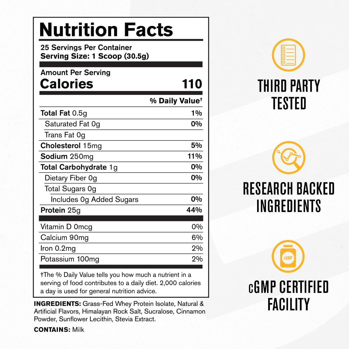Jacked Factory etiqueta nutricional en detalle, transparencia y pureza