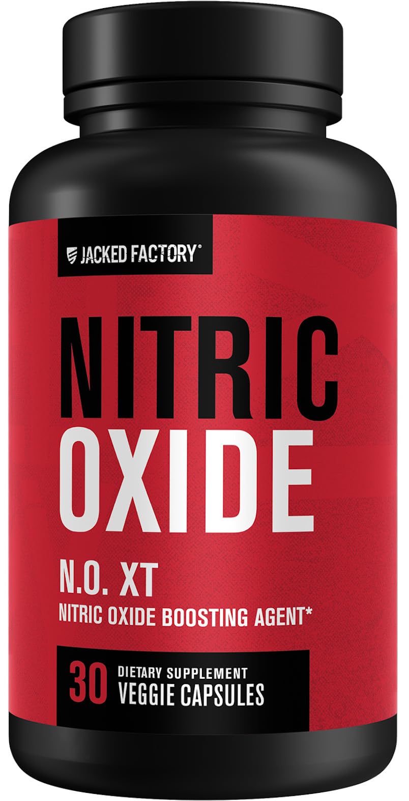 Jacked Factory frente del envase mostrando el producto y beneficios visibles