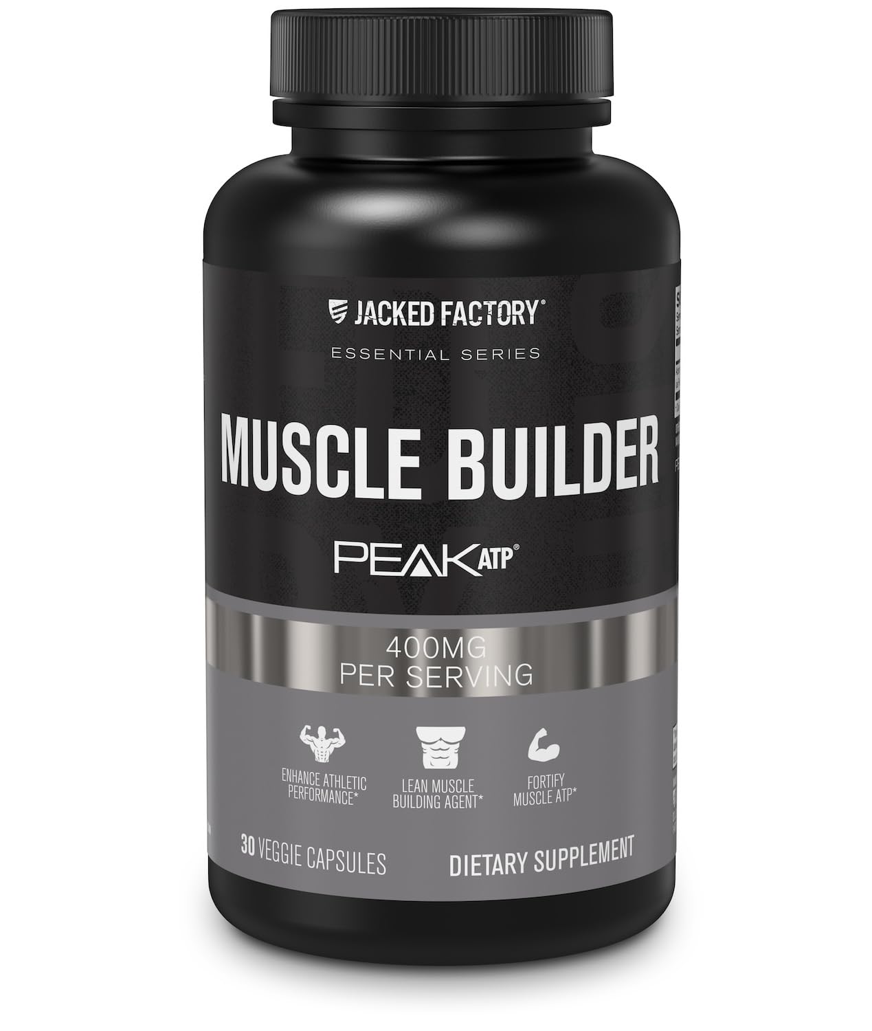 Jacked Factory frontal del envase mostrando diseño y beneficios visibles