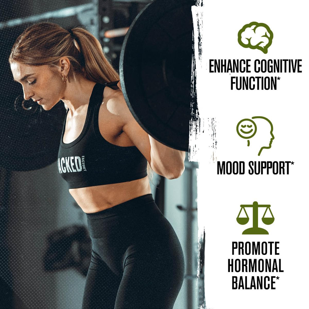 Jacked Factory gominolas en mano para comparar tamaño y dosificación