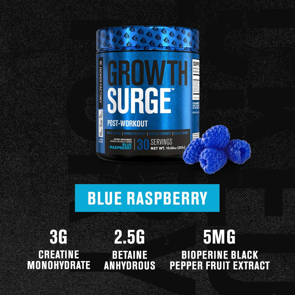 Jacked Factory bebida mezclada en vaso, sabor blue raspberry refrescante post entreno