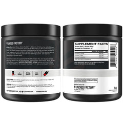 Jacked Factory detalle de ingredientes fermentados que resalta origen vegetal y tolerancia