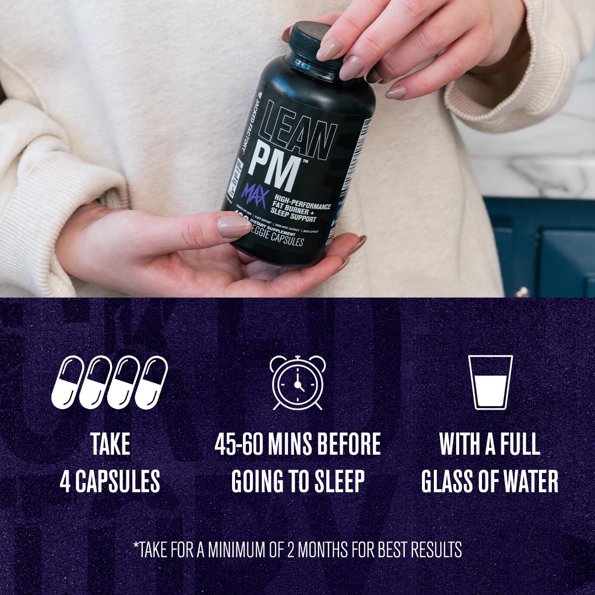 Jacked Factory ingredientes clave visibles y beneficio de metabolismo nocturno