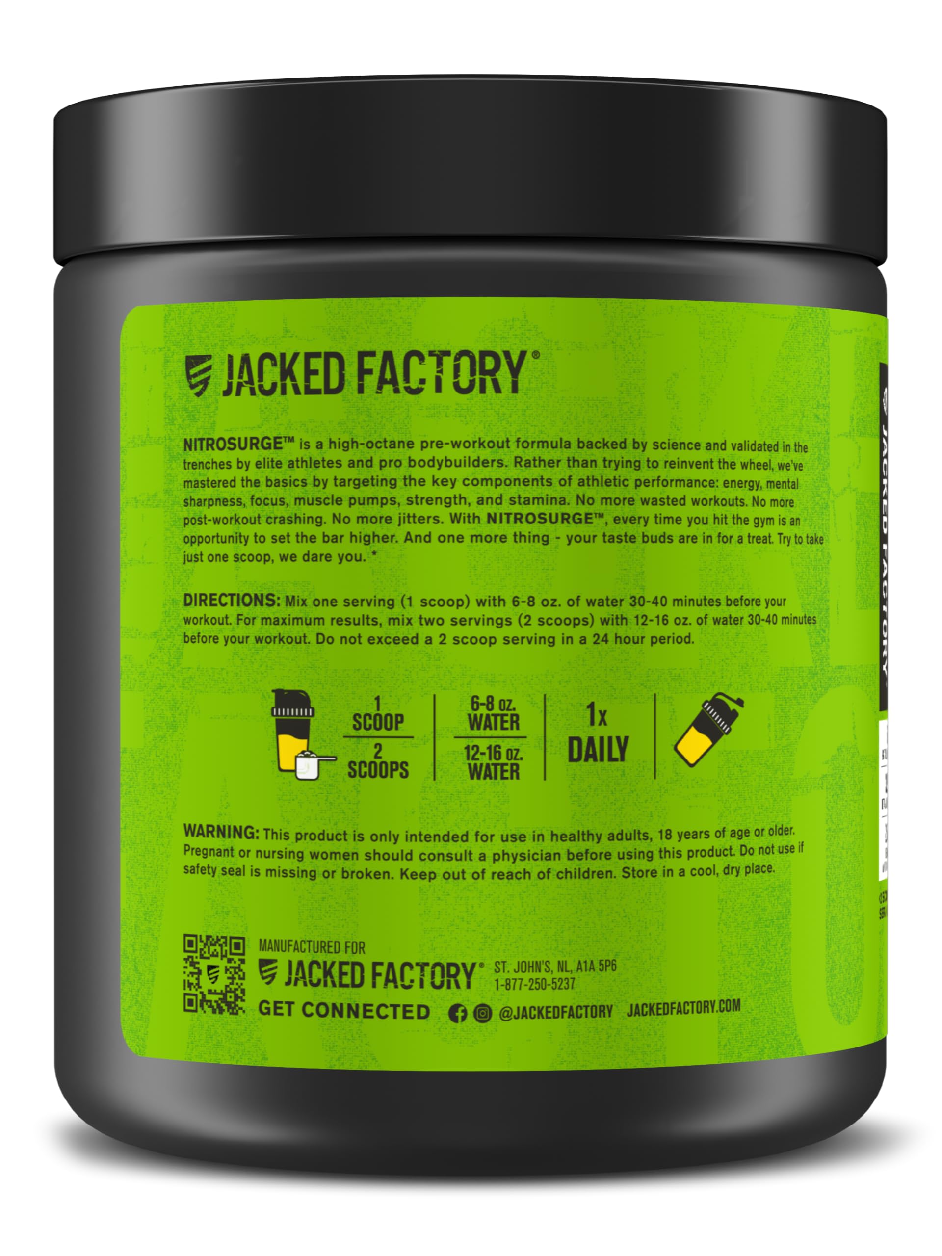 Jacked Factory vaso con sabor piña mango mostrando atractivo y mezcla