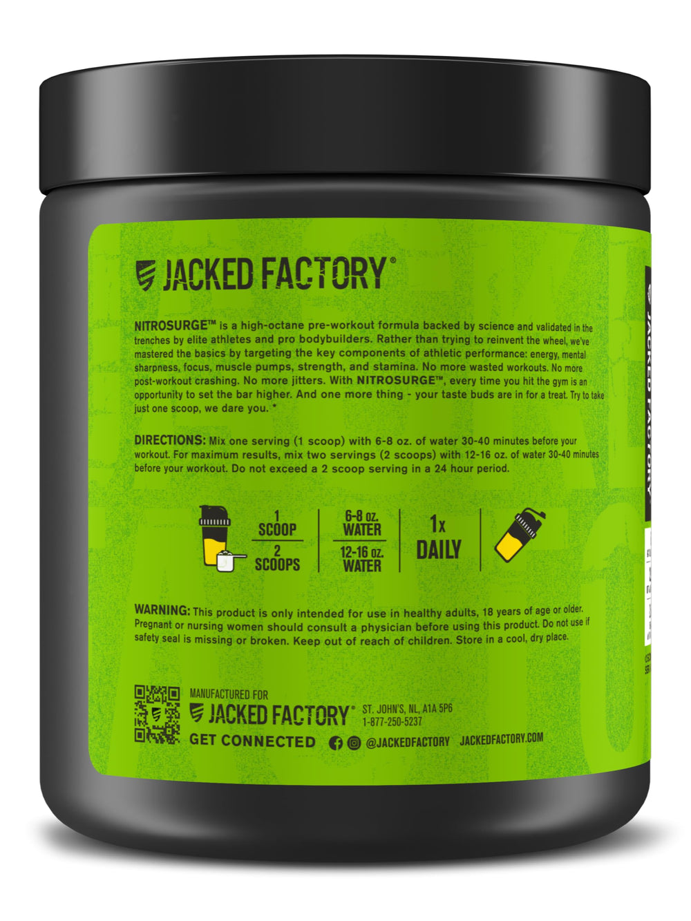 Jacked Factory vaso con sabor piña mango mostrando atractivo y mezcla