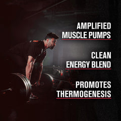 Atleta tomando Jacked Factory NITROSURGE Shred en el gimnasio para mejor rendimiento