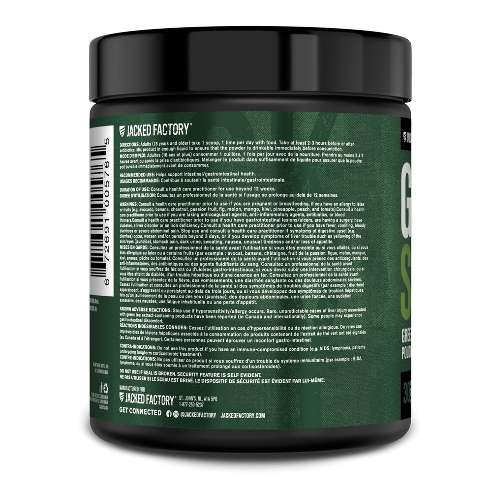 Jacked Factory botella de deporte con producto ideal para rutina activa