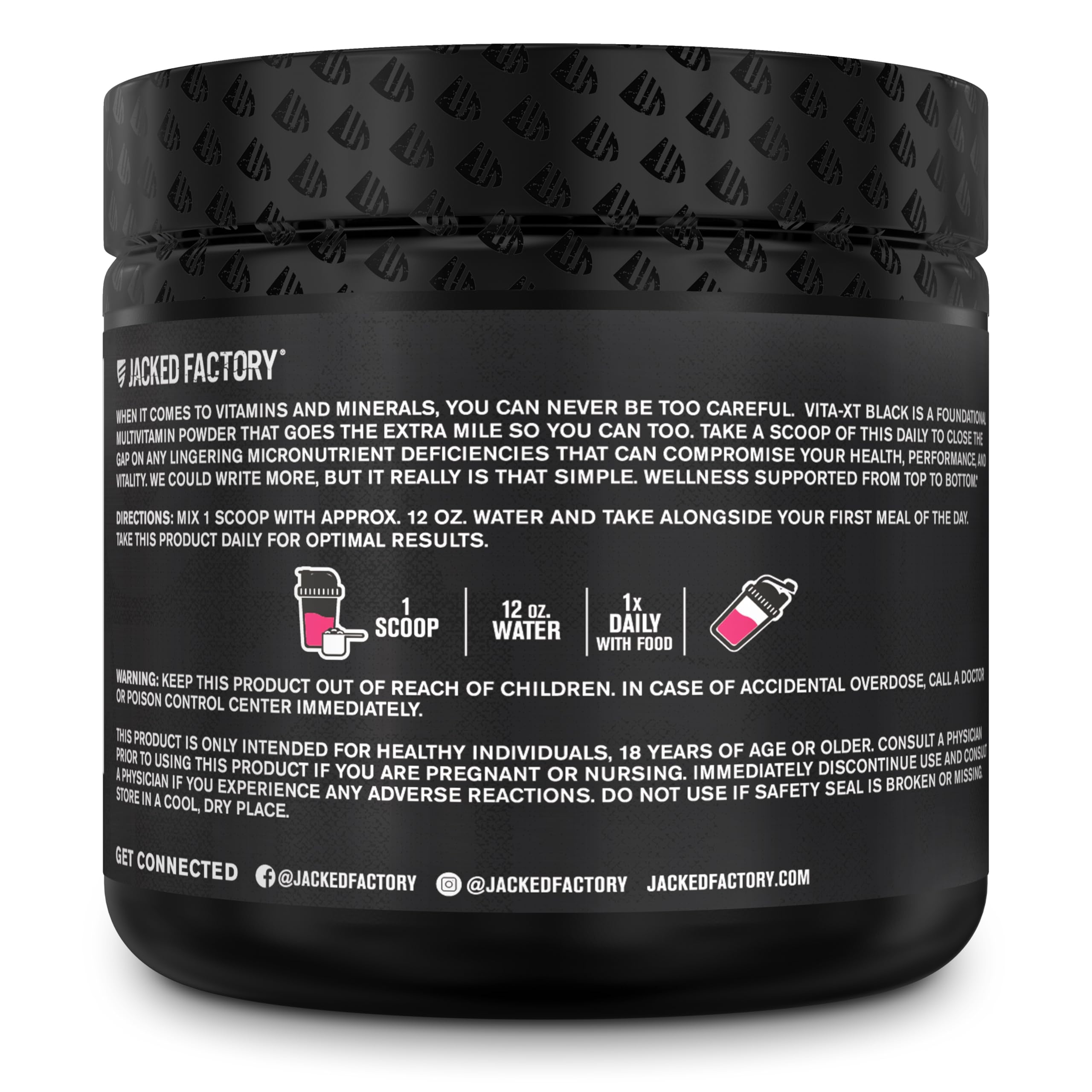 Escena estilo vida en gimnasio con Jacked Factory Vita XT junto a equipo de entrenamiento