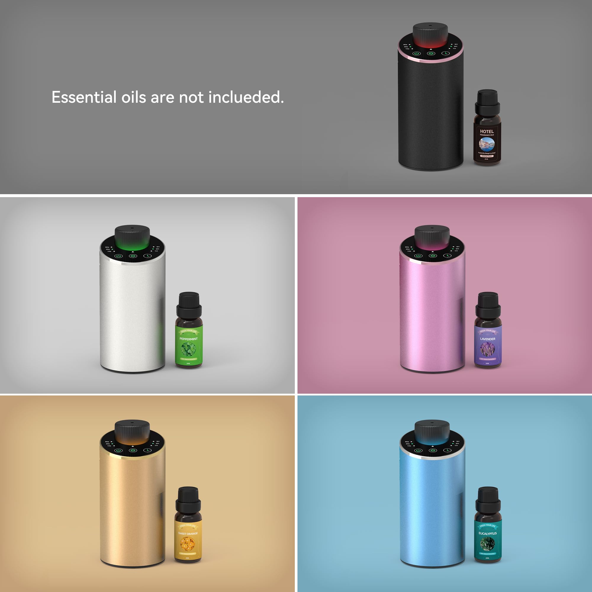 JAHUYU difusor en escritorio emitiendo aroma, ideal para oficinas y espacios pequeños