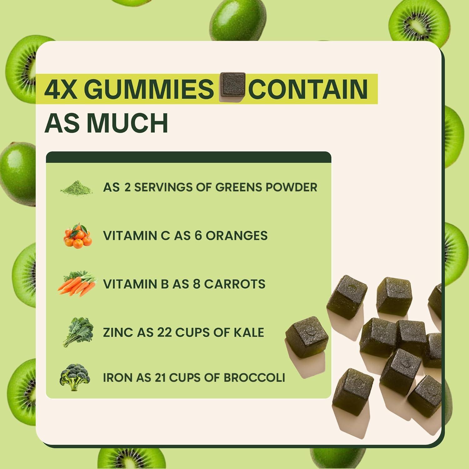 Jaje Health gomitas 10ex en mano mostrando tamaño por porción conveniente