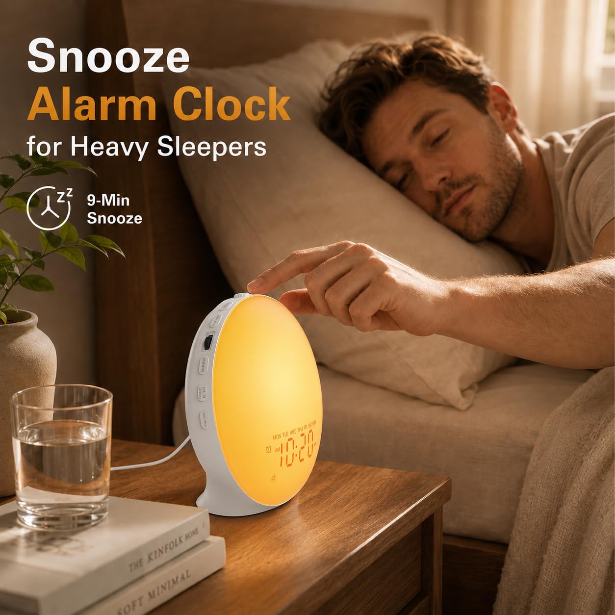 JALL altavoz Bluetooth reproduciendo música para relajación nocturna