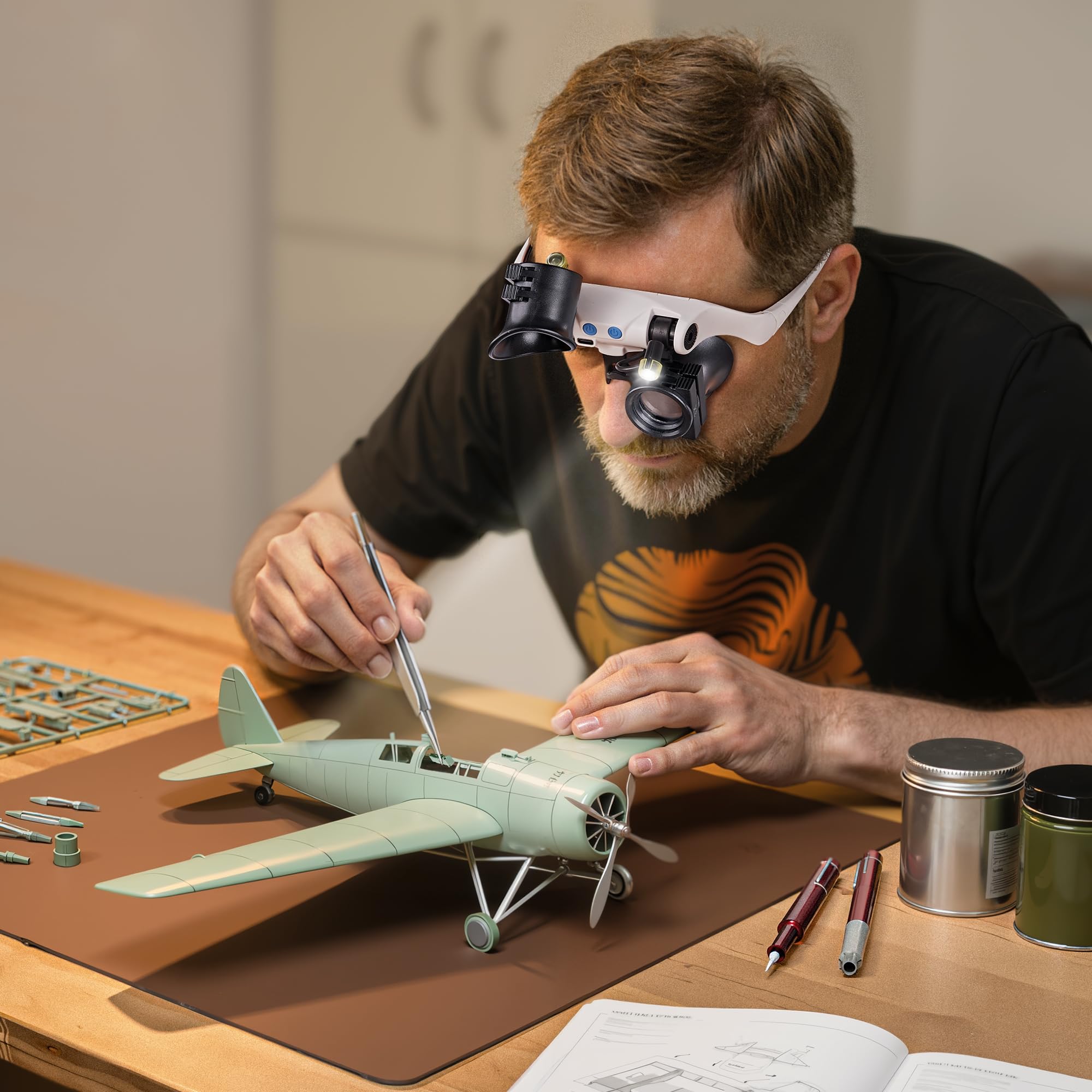 JARLINK kit completo con lentes y accesorios listo para tareas detalladas