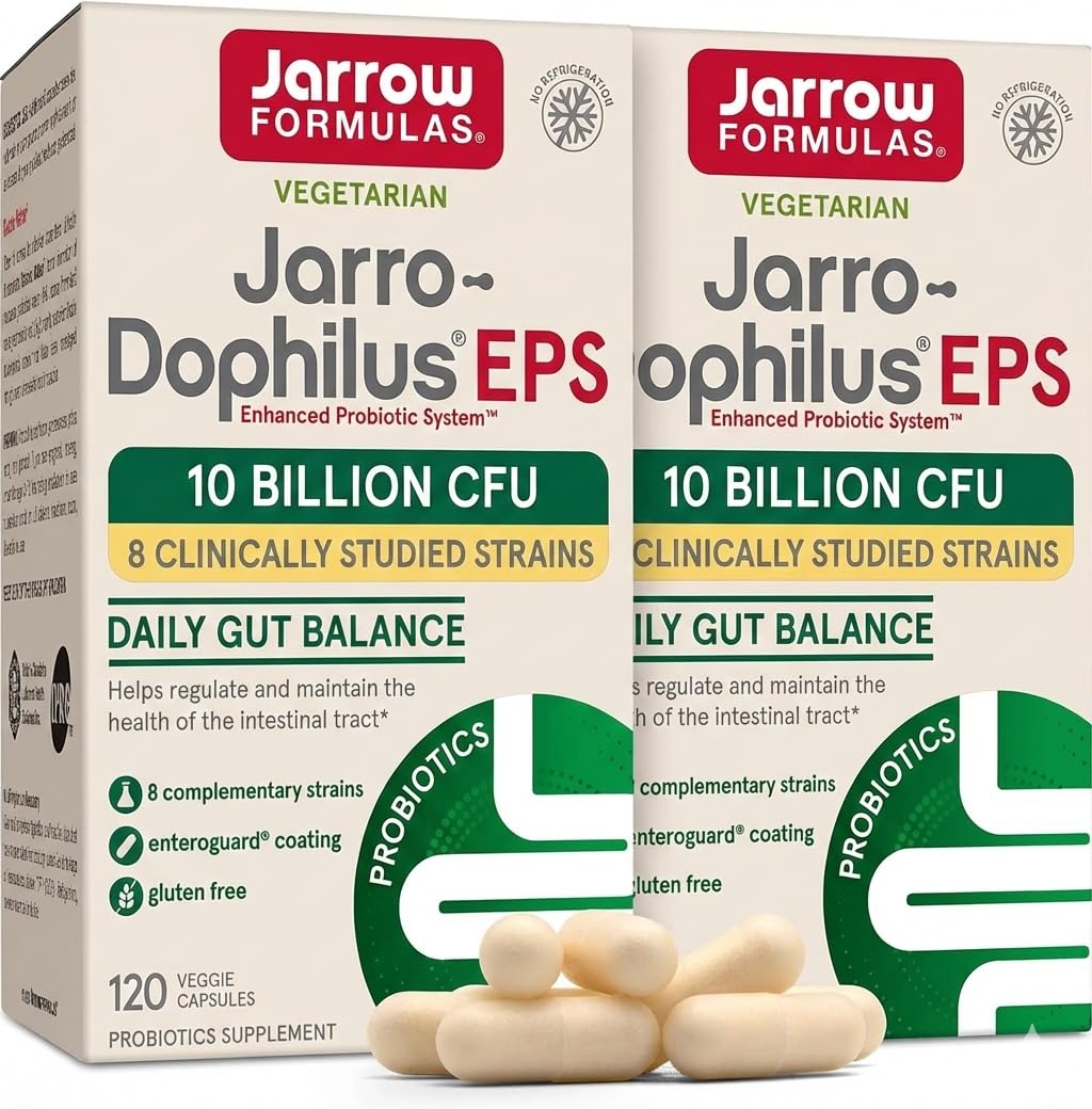 Jarrow Formulas frente del empaque mostrando 120 cápsulas y beneficios de protección