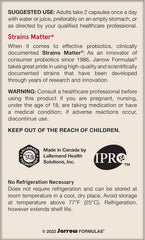 Jarrow Formulas zoom de información nutricional y dosis recomendada en etiqueta