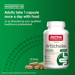 Jarrow Formulas frasco junto a alimentos en mesa para uso con comidas