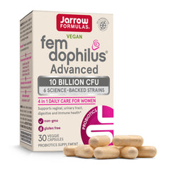 Jarrow Formulas frente del empaque mostrando 30 cápsulas y beneficios