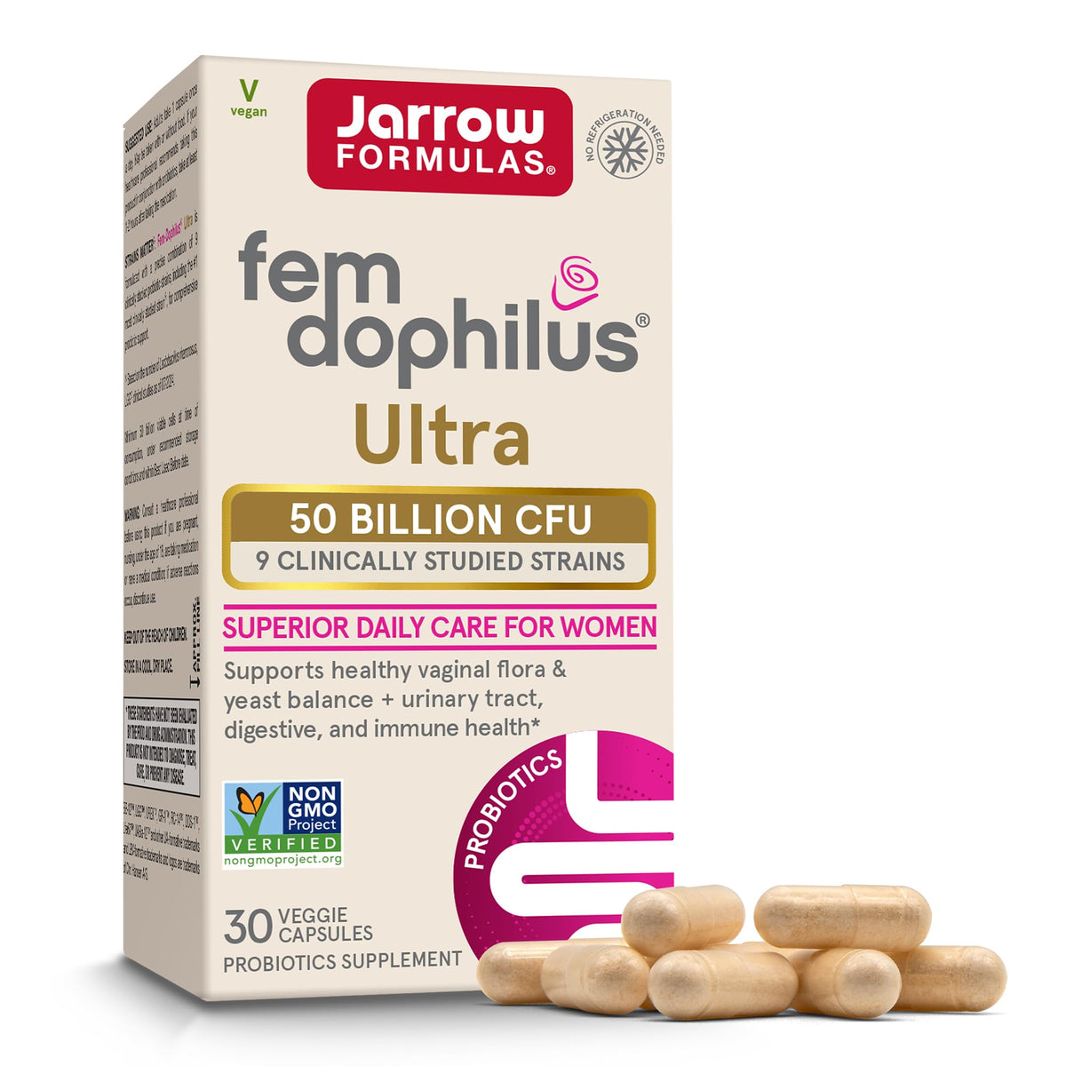 Jarrow Formulas frente del empaque mostrando el producto y beneficio de confianza
