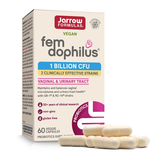 Jarrow Formulas frente del empaque mostrando marca y beneficio