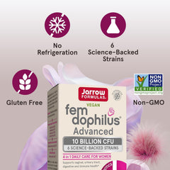 Jarrow Formulas interior del frasco con revestimiento Activ‑Vial para protección