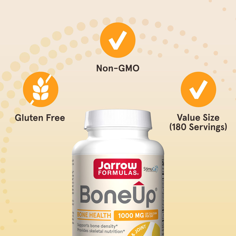 Jarrow Formulas BoneUp textura de cápsula, calidad y pureza visibles