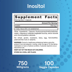 Jarrow Formulas etiqueta nutricional en primer plano que destaca ingredientes