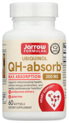 Envase Jarrow Formulas QH Absorb frente mostrando etiqueta y beneficio de absorción
