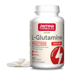 Jarrow Formulas en frontal del frasco mostrando la marca y la dosis 1000 mg