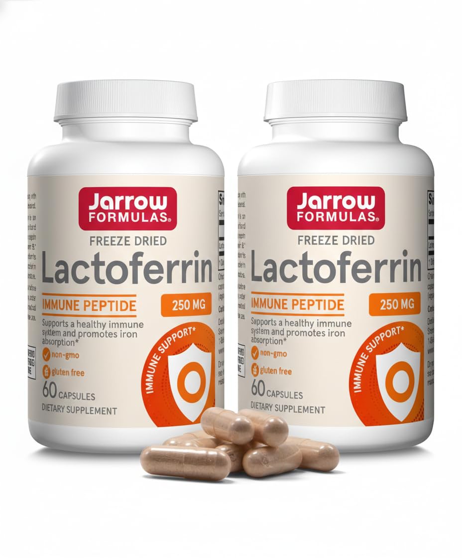Jarrow Formulas vista frontal del frasco, aporta soporte inmune
