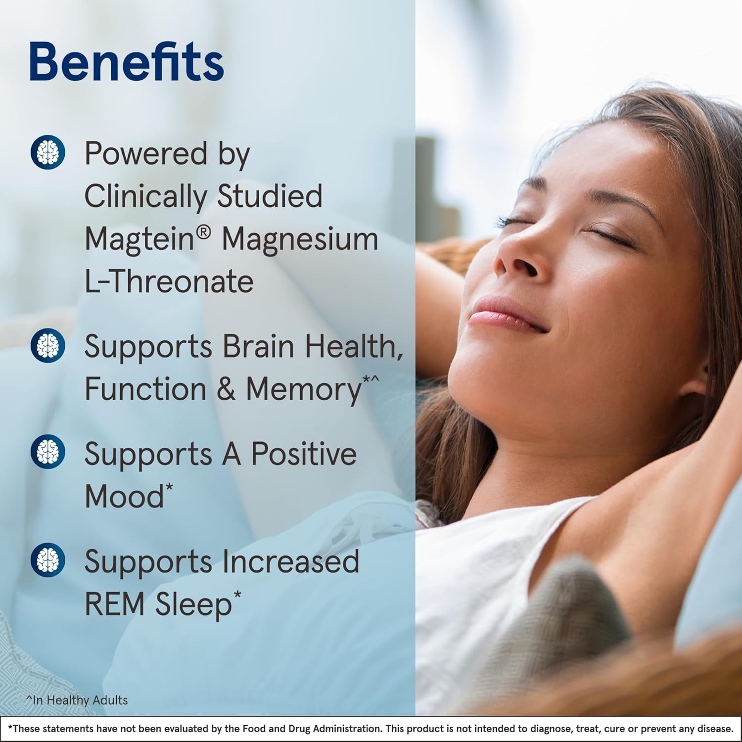 Jarrow Formulas MagMind etiqueta con ingredientes y pureza del producto
