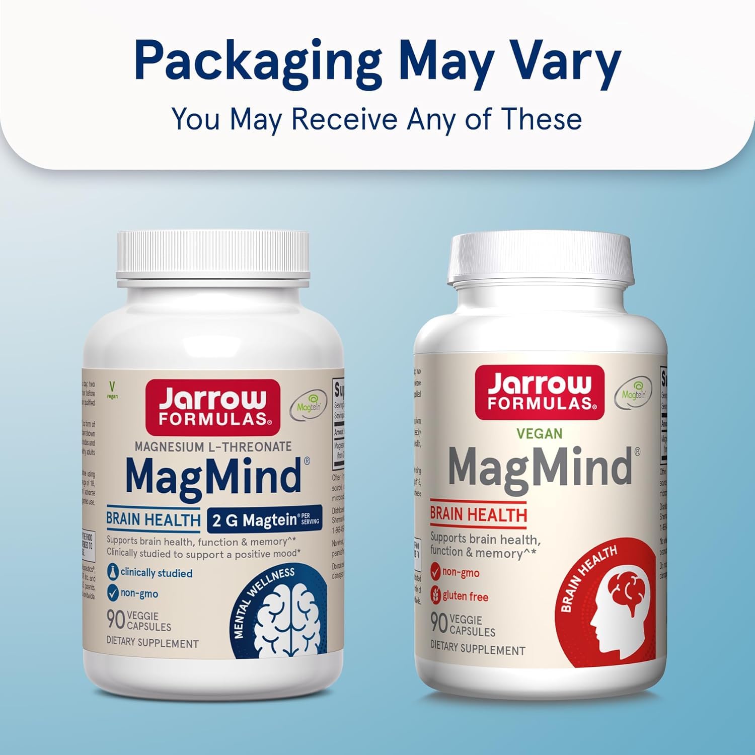 Jarrow Formulas MagMind cápsulas junto a luz tenue para rutina de noche