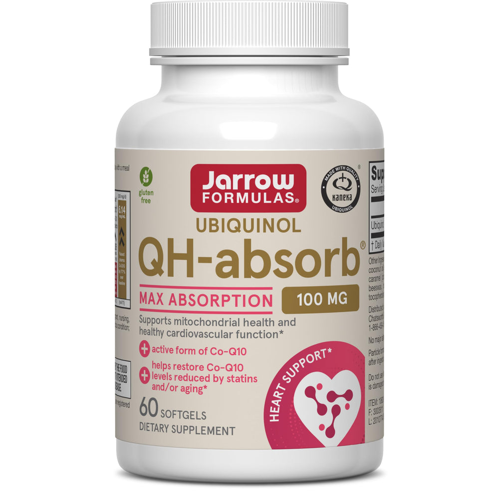 Jarrow Formulas frente del empaque mostrando 60 softgels y beneficios de absorción