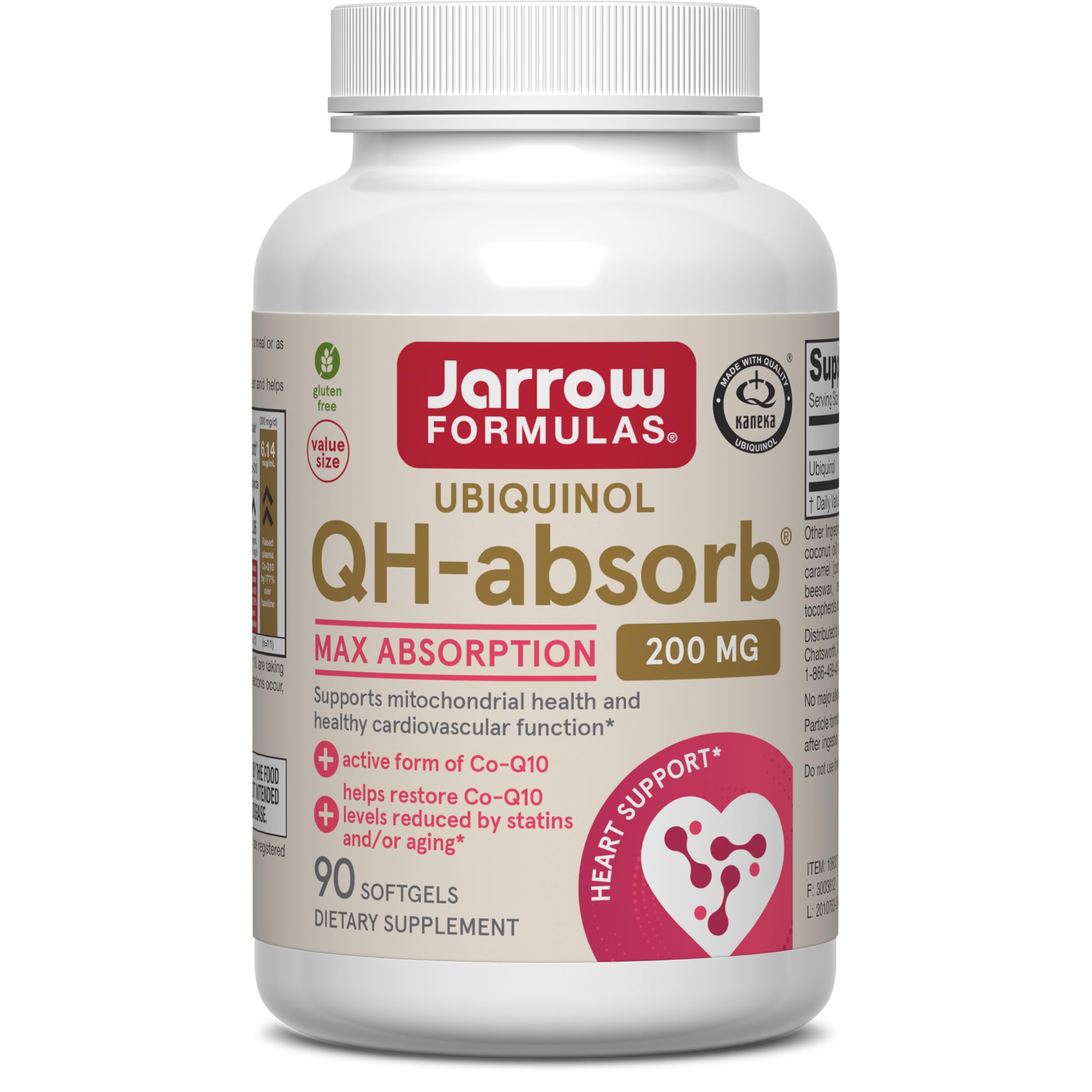 Jarrow Formulas QH-Absorb frente del envase, presentación clara y confiable