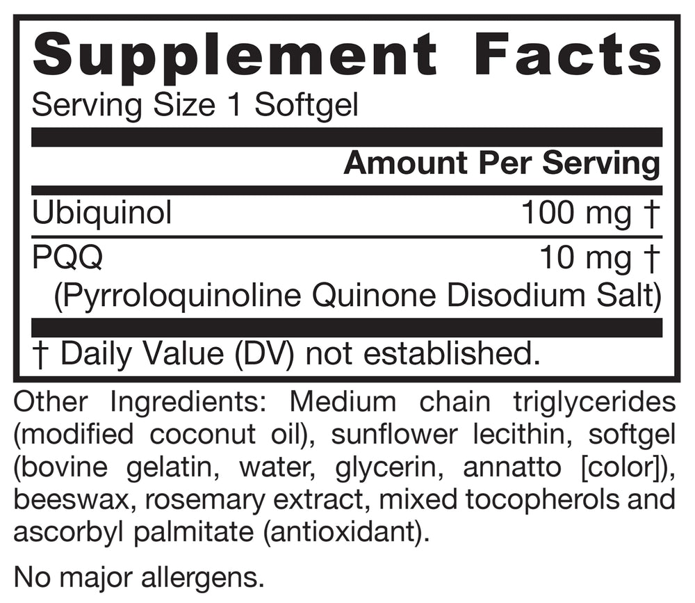 Jarrow Formulas información nutricional y contenido dentro del envase