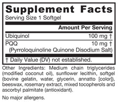 Jarrow Formulas información nutricional y contenido dentro del envase