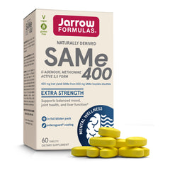 Jarrow Formulas botella frontal mostrando 60 tabletas y beneficios