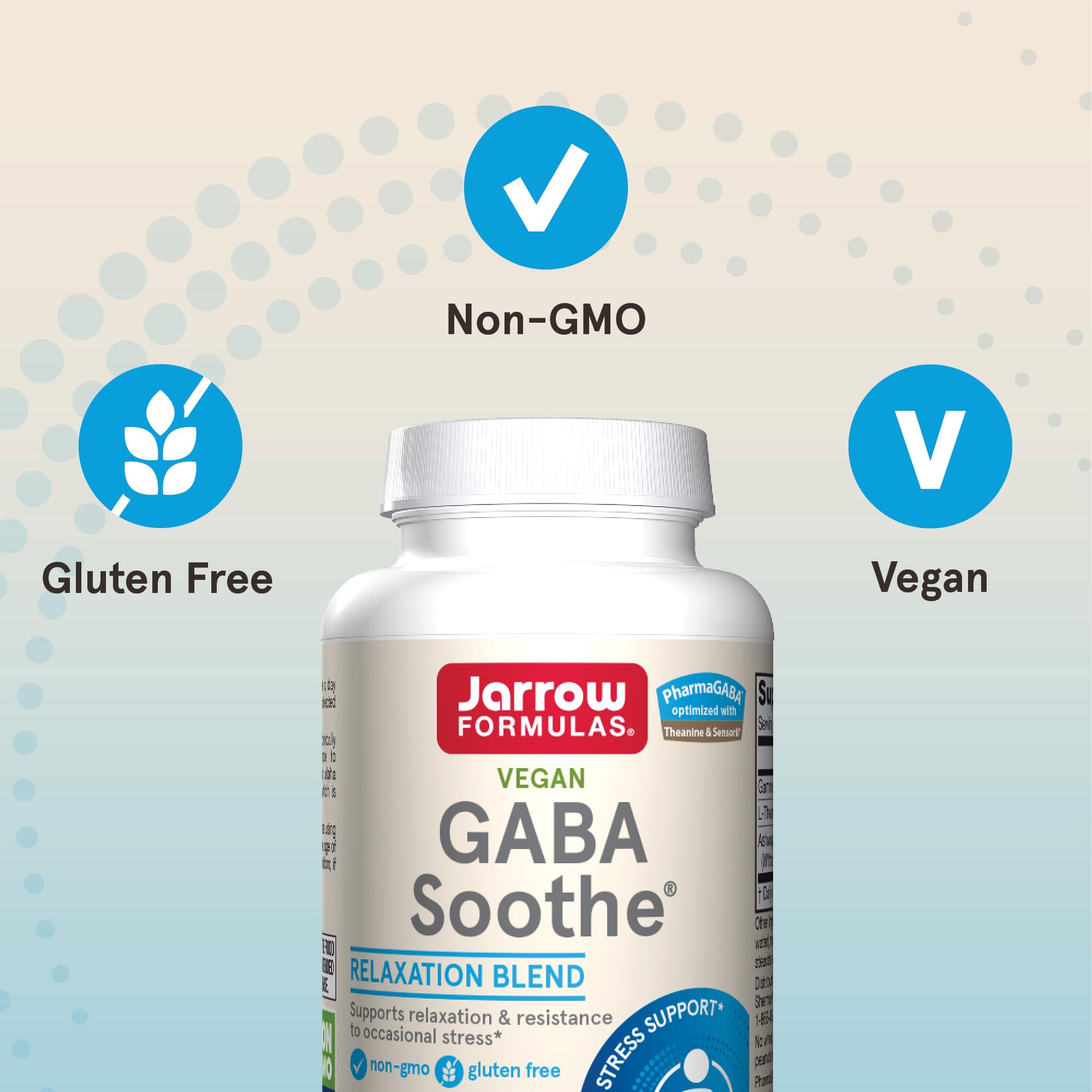 Jarrow Formulas etiqueta frontal con nombre y beneficios visibles