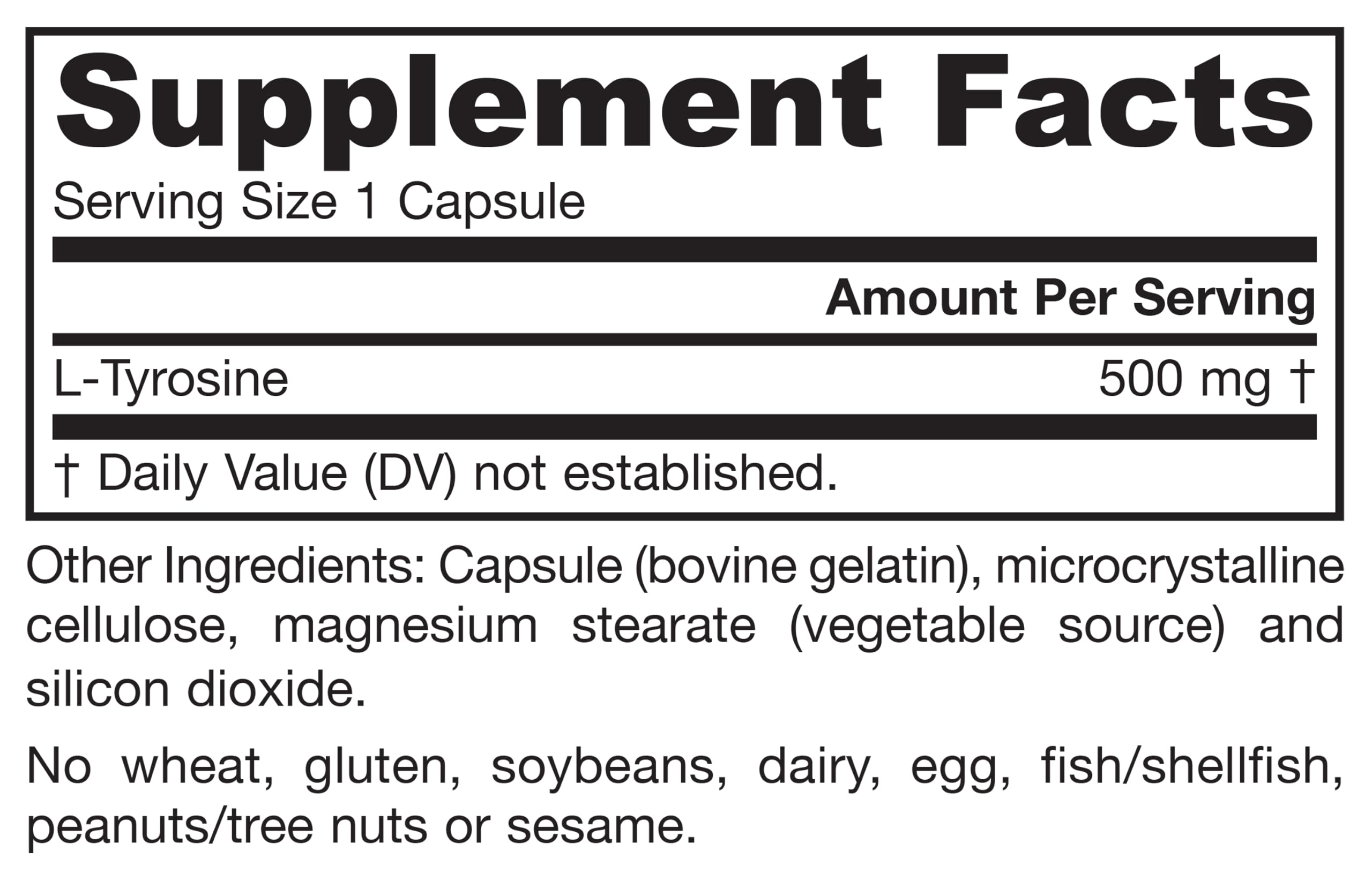 Jarrow Formulas panel nutricional y uso sugerido para referencia rápida