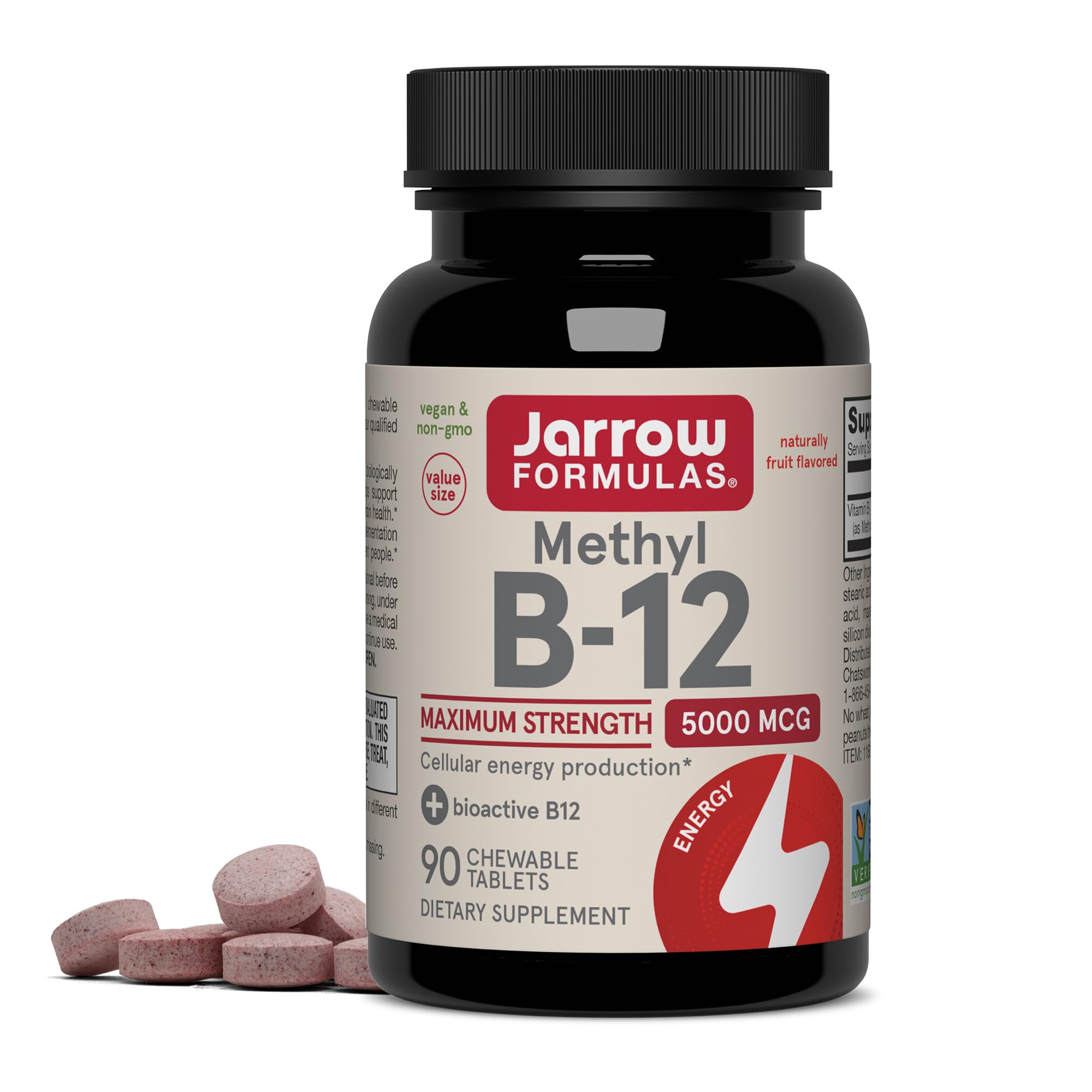 Jarrow Formulas empaque frontal del producto muestra frasco y marca, facilita identificación