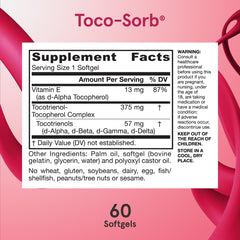 Jarrow Formulas etiqueta nutricional y lista de ingredientes clara