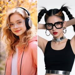 JATEBI gafas en uso durante trabajo en oficina para reducir fatiga visual