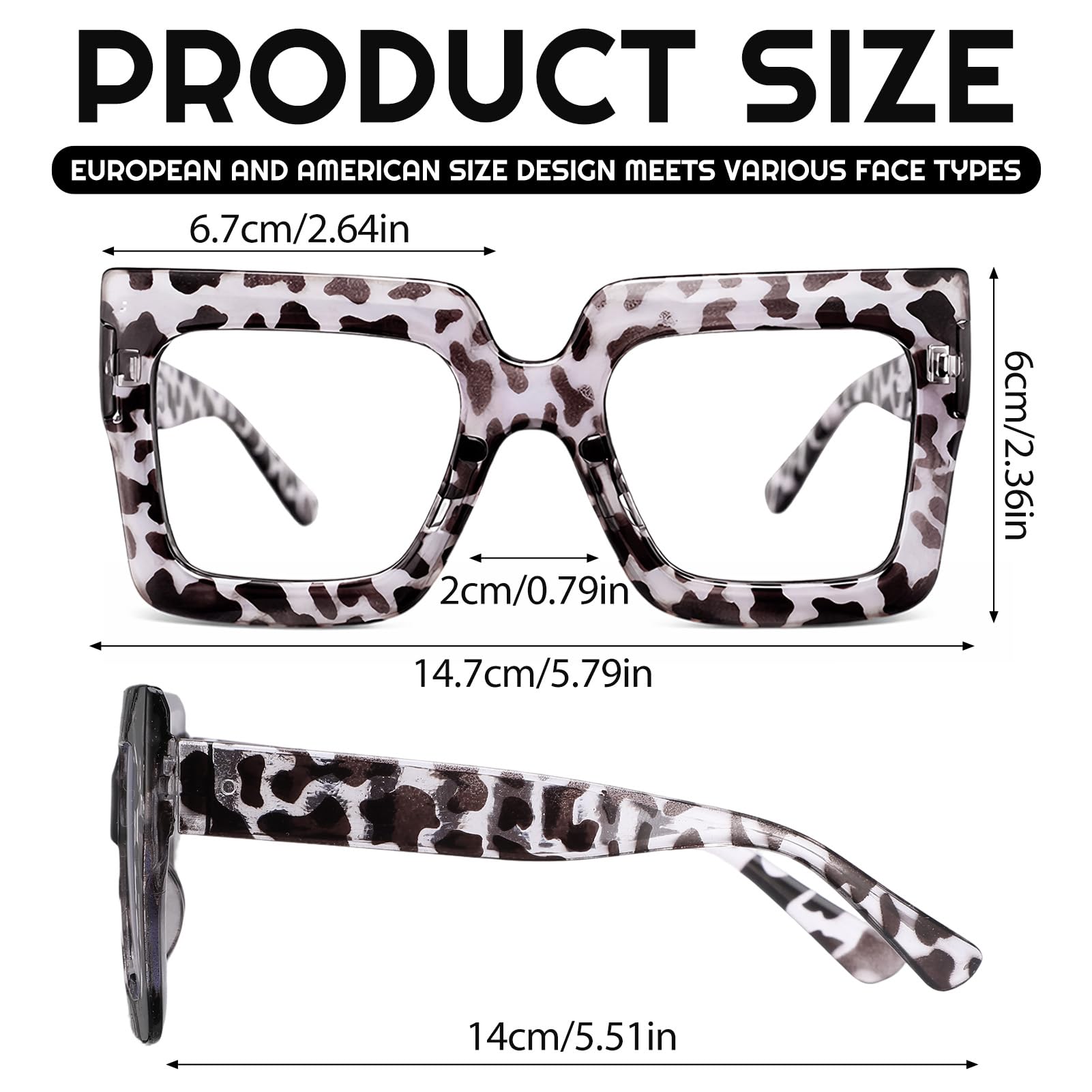JATEBI etiqueta de lentes mostrando filtro de luz azul y protección UV400