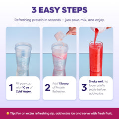Javvy bebida preparada en vaso con hielo mostrando aspecto tipo jugo refrescante