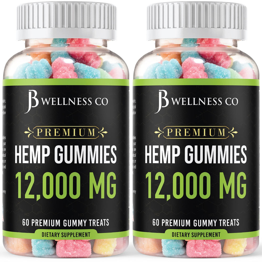 JB Wellness Co frontal del envase que muestra el 2-pack y beneficios