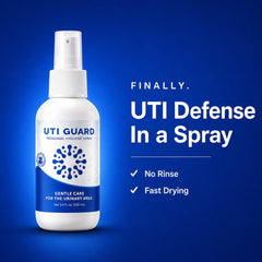 Boquilla del spray JBOLT Labs UTI Guard en primer plano para aplicación precisa