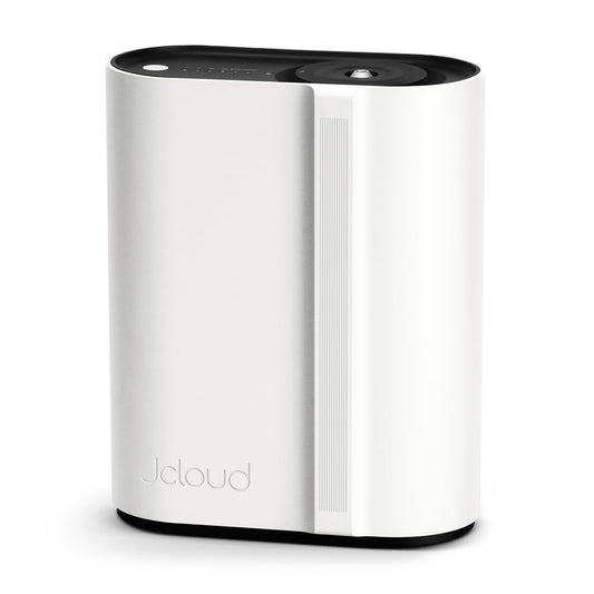 JCLOUD difusor frontal mostrando diseño elegante y perfumación uniforme